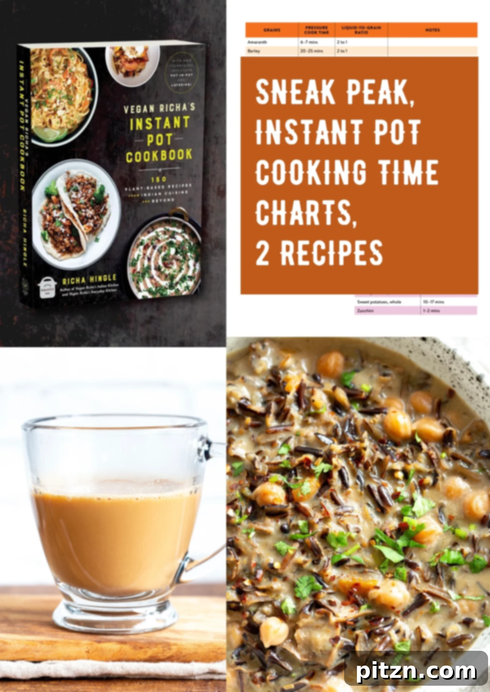 Instant Pot Curried Chickpea and Rice Mason Jar Meal 3 Vegan Richa’s Instant Pot cookbook cover and Bonuses