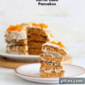 vegan carrot cake pancakes