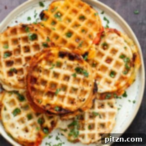 Vegan Pizza Waffles
