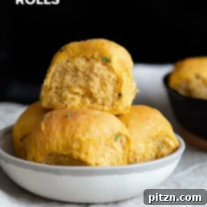 Vegan Sweet Potato Rolls – Soft Herb Dinner Rolls, perfect for holiday meals.