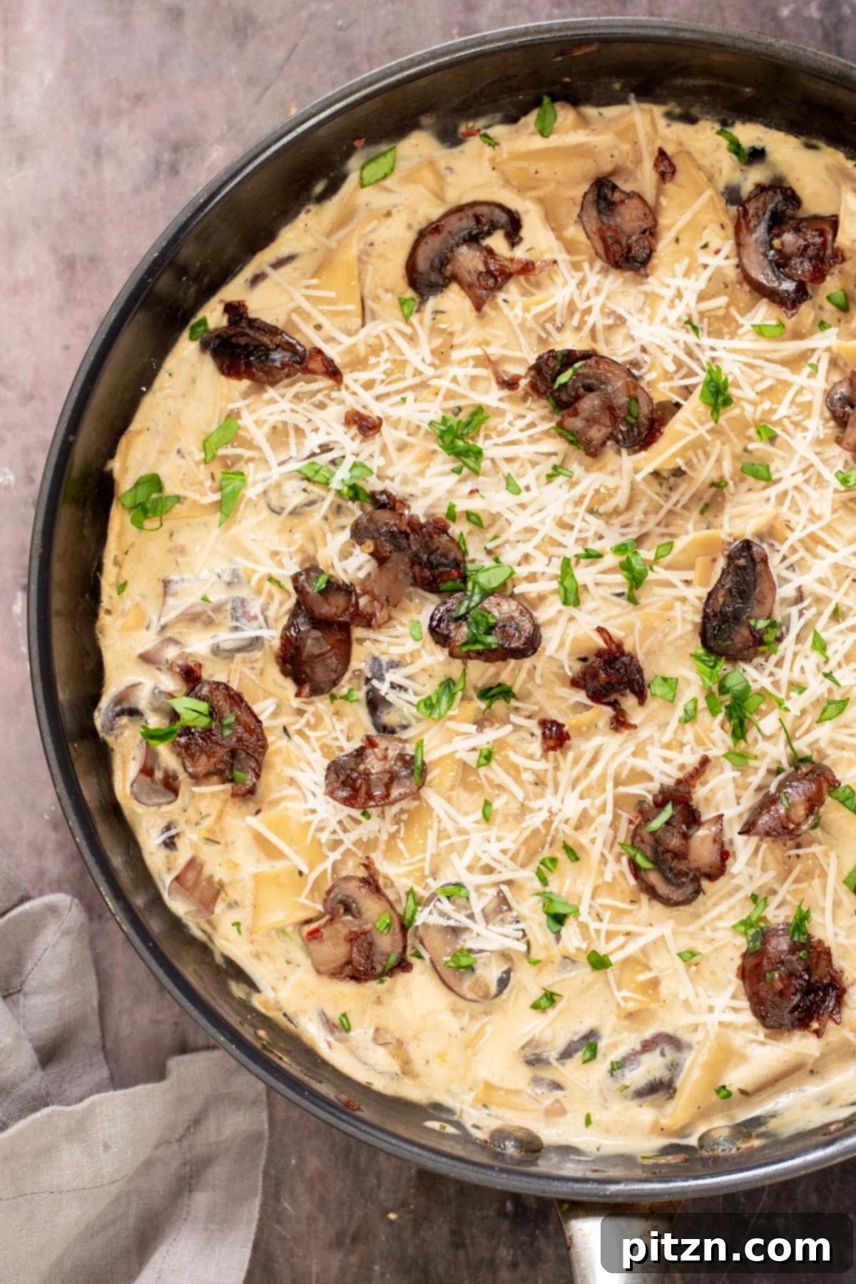 Effortless One-Pan Vegan White Lasagna with Tofu Bechamel 19 vegan white lasagna with tofu bechamel sauce and balsamic mushrooms