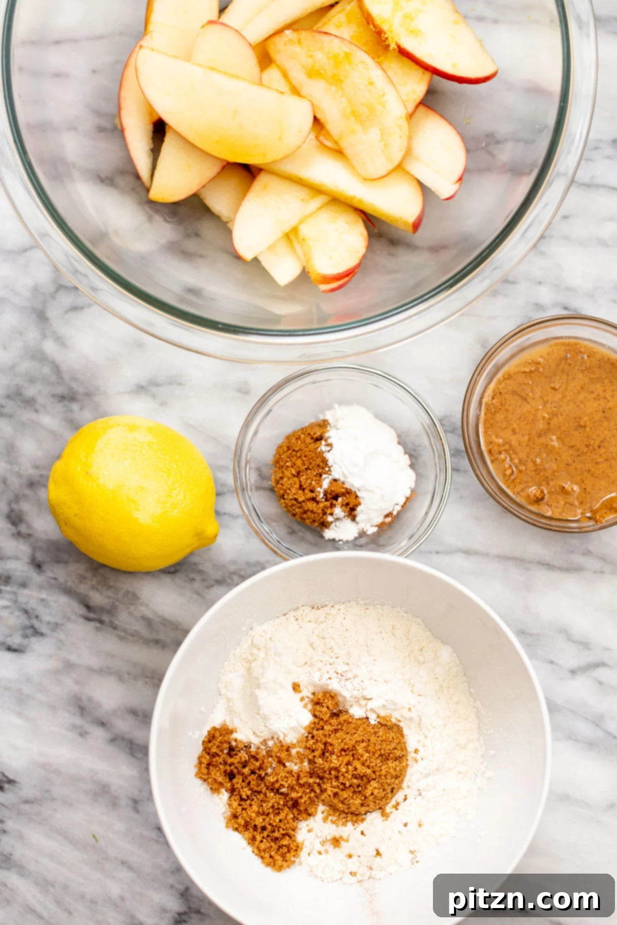ingredients for apple pie bars 