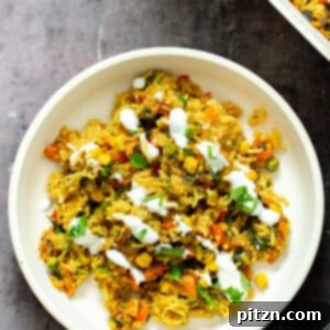 Spiced Kitchari Comfort Bake 6 Baked Kitchari Casserole, a delightful combination of lentils, rice, and Indian spices, served as a comforting and wholesome meal.