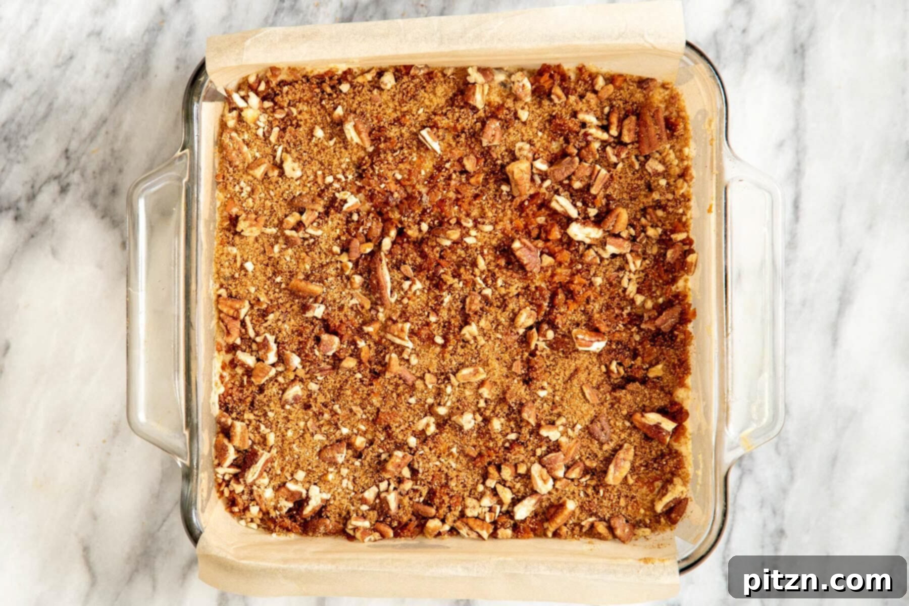 Spiced Vegan Carrot Cake Squares 21 Freshly baked vegan carrot cake bars with cinnamon sugar streusel topping