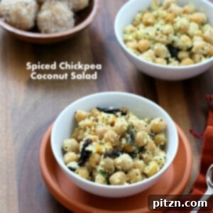 Cooked chickpea sundal in 2 different bowls, garnished with curry leaves and mustard seeds