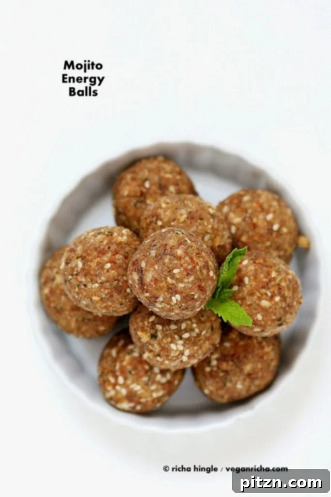 Mojito Energy Balls