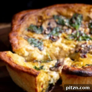 Deep Dish Pizza with a Pretzel Twist 6 A square image of the Cheesy Deep Dish Pizza with Pretzel Crust, showcasing its appetizing appeal.