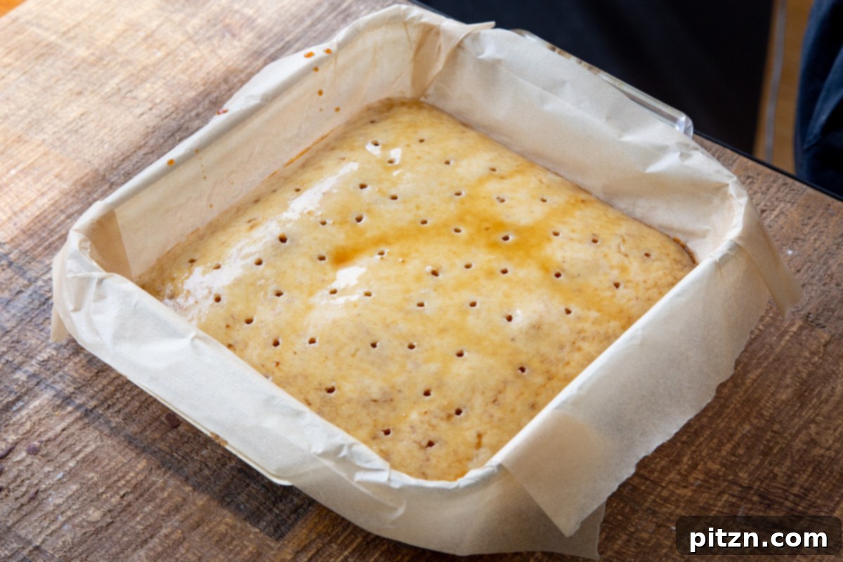 Plant-Based Tiramisu Tray Bake 14 A vegan sheet cake generously soaked with coffee syrup, demonstrating the absorption process to create a moist base for tiramisu.