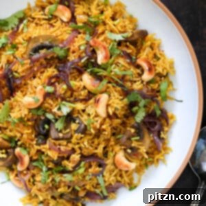 Instant Pot Mushroom Biryani