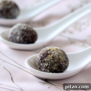 Gingerbread spiced Chocolate Nut butter truffles on white serving spoons