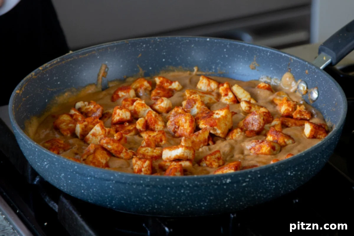 Close-up view of crispy tofu 