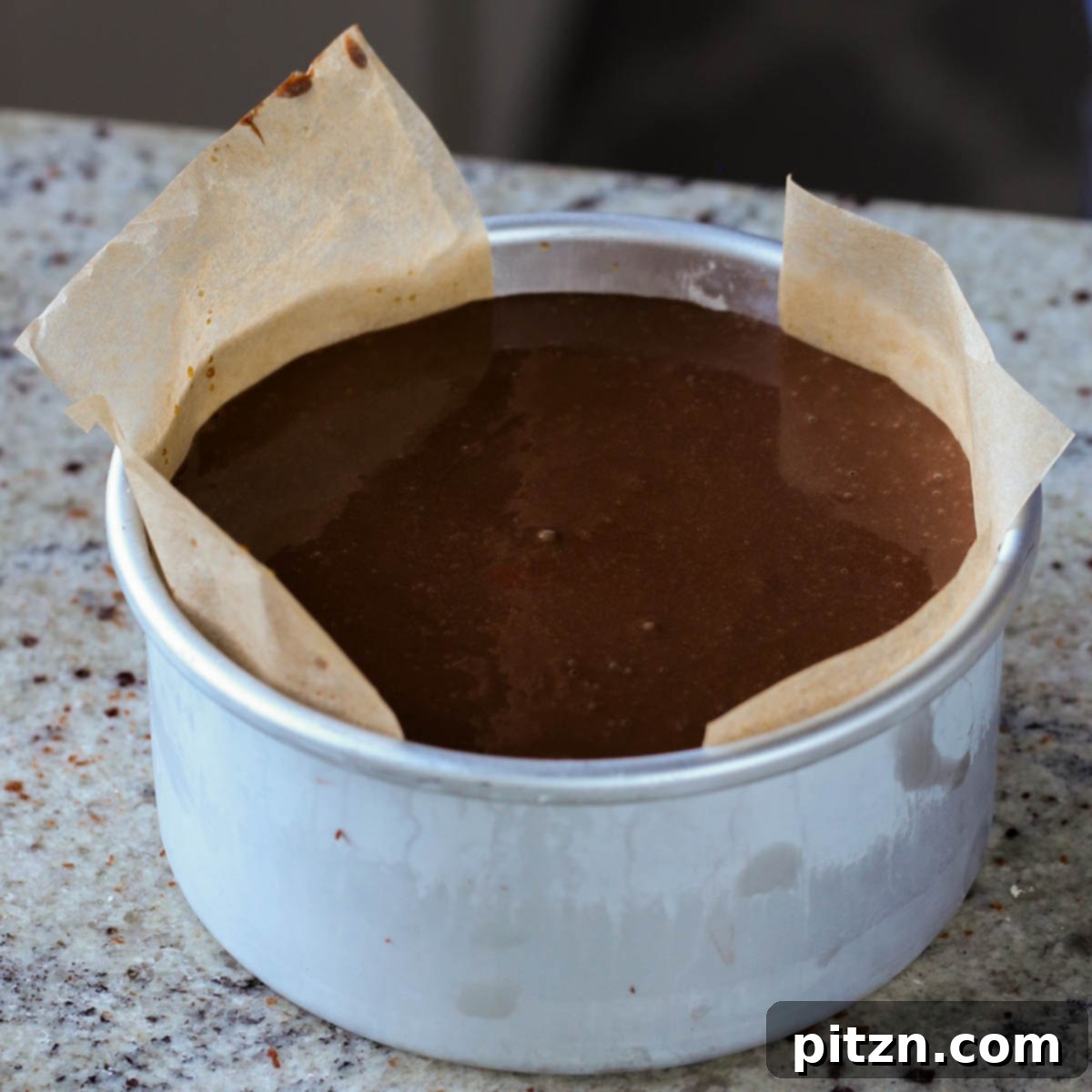 Decadent Vegan Mocha Cake with Velvety Chocolate Mousse (Gluten-Free Option) 22 mocha cake, ready to set