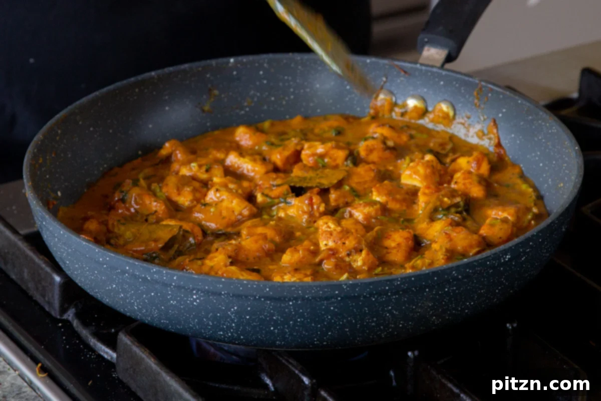 South Indian Black Pepper Tofu Fry 19 Tofu pieces beautifully coated in the thick, spicy black pepper and onion sauce