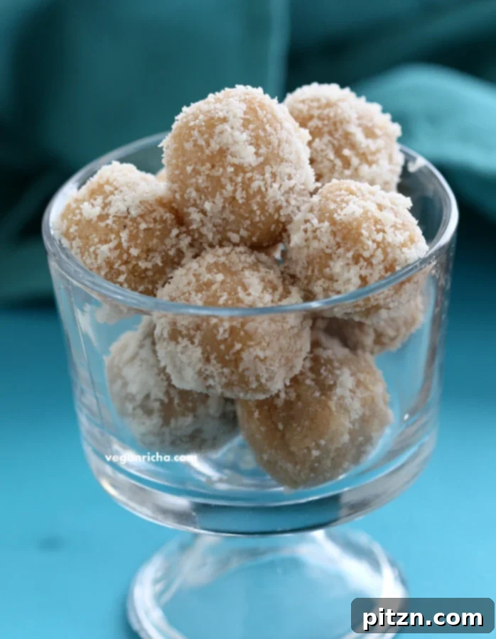 Coconut Ladoo | Vegan Richa