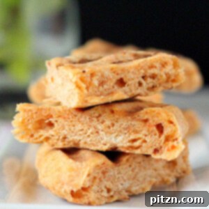 Stack of freshly baked sprouted quinoa flatbread pieces