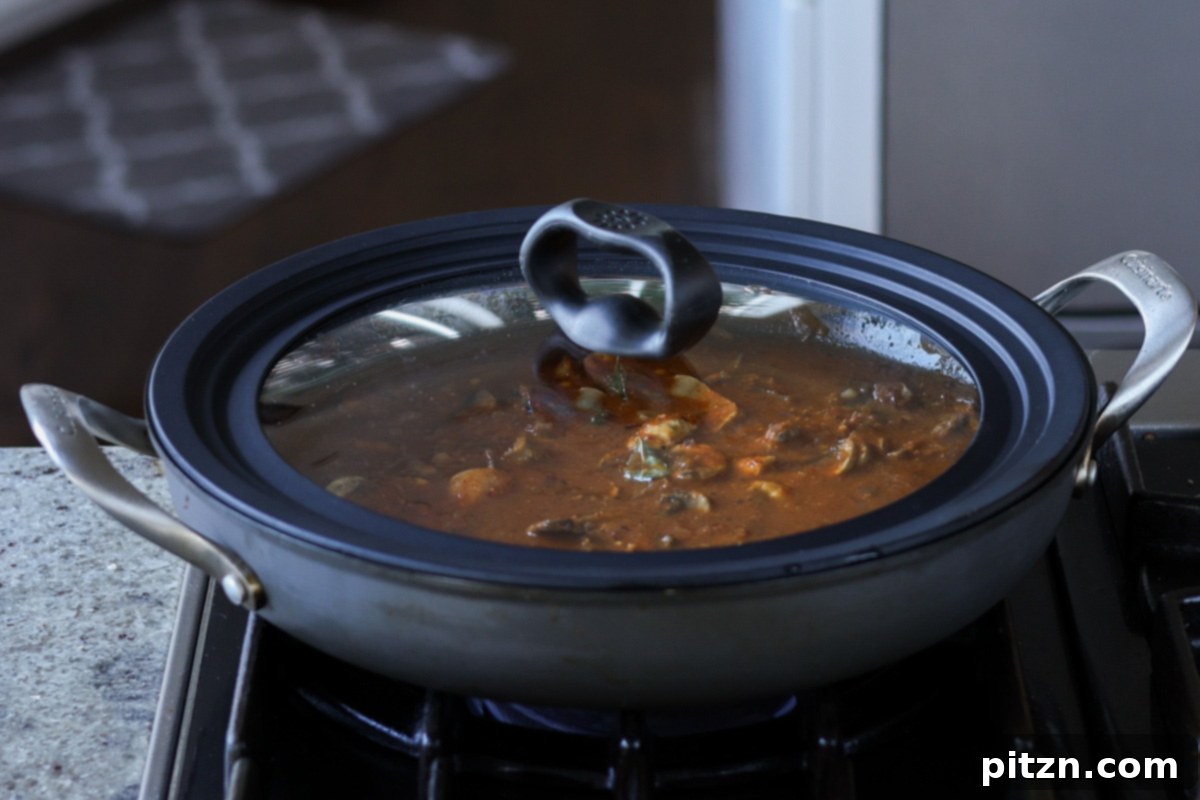 balchao in the pan covered with a lid