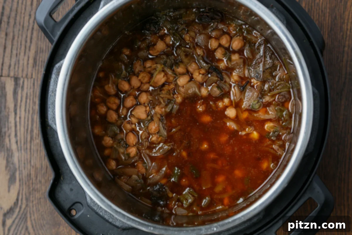 Instant Pot and Stovetop Punjabi Chole North Indian Chickpea Curry 15 Punjabi chole in the Instant Pot after cooking