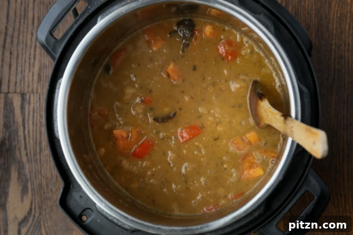 Instant Pot and Stovetop Punjabi Chole North Indian Chickpea Curry 20 tomato stirred into the Punjabi chole