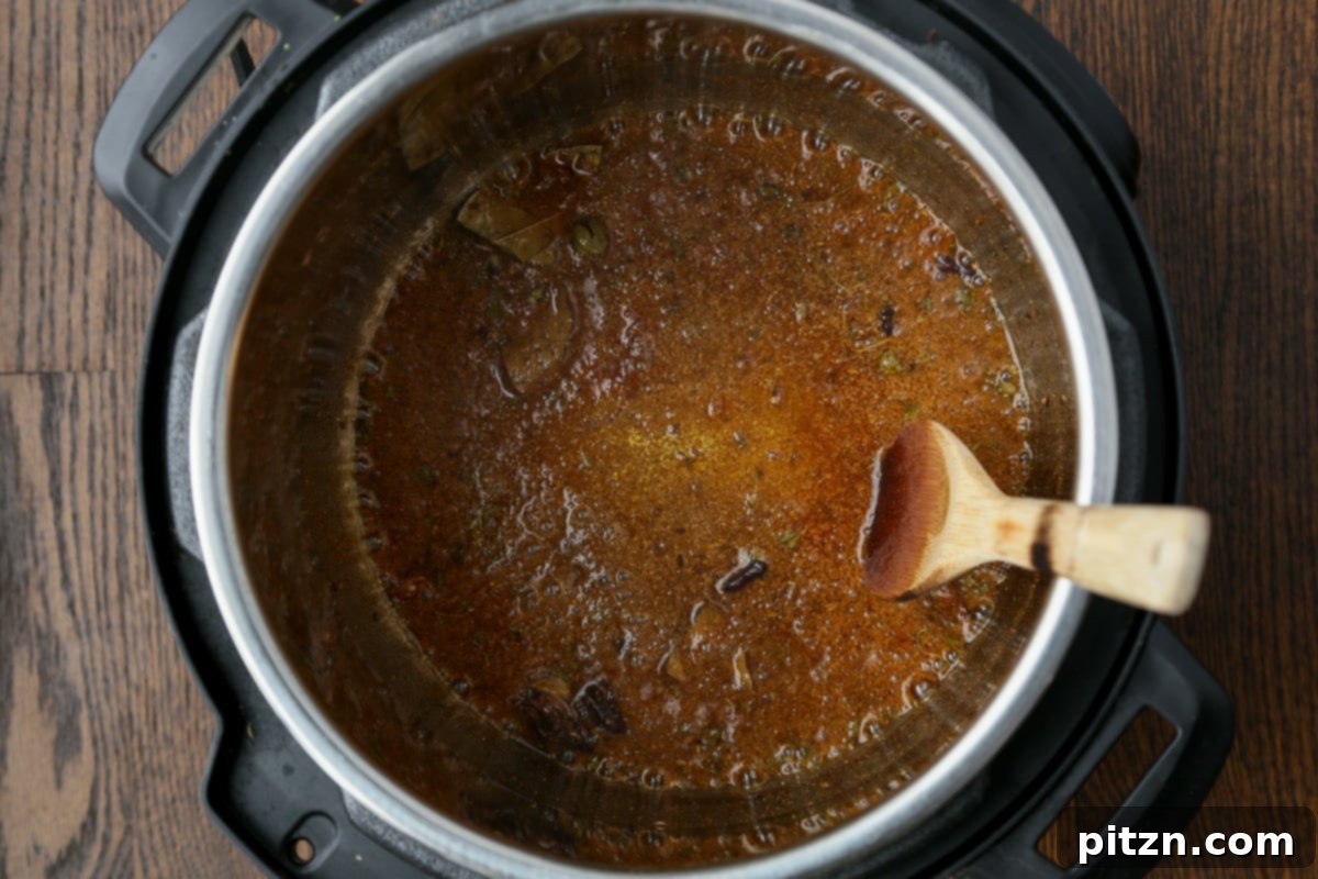 Instant Pot and Stovetop Punjabi Chole North Indian Chickpea Curry 9 ground spices after mixing in with the whole ones