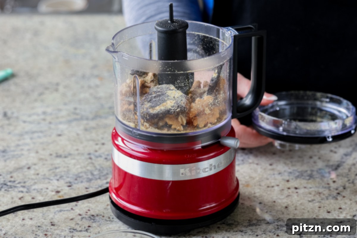 Roasted Shaved Brussels Salad with Walnut Crumble 12 walnuts in the food processor