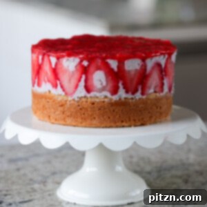 Vegan Strawberry Mousse Cake Gluten Free 6 Strawberry mousse cake on the cutting board