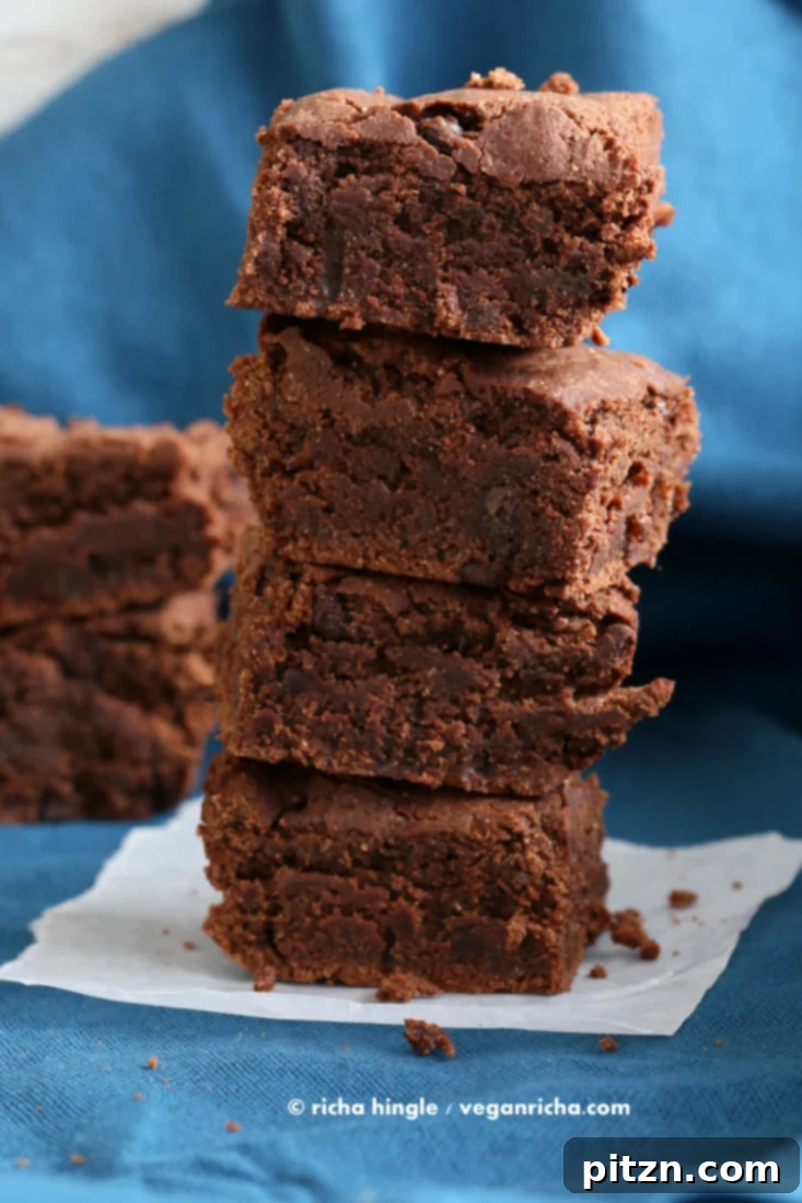 Fudgy Vegan Gluten-Free Coconut Flour Brownies 8 Coconut Flour Brownies | Vegan Richa