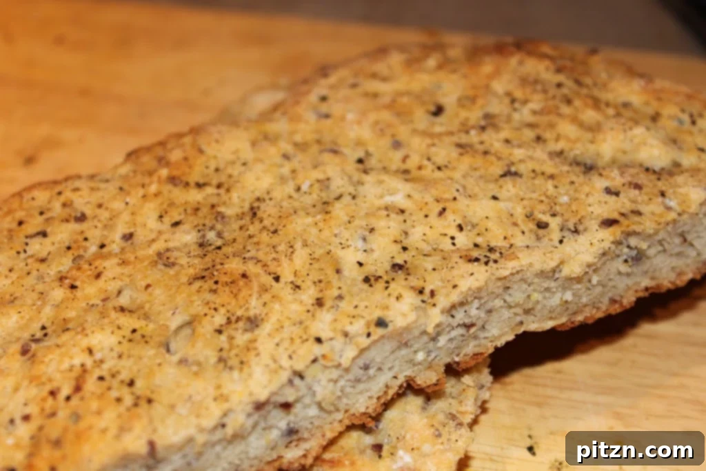 Aromatic Fennel Nigella Flatbread 3 Close-up of freshly baked vegan flatbread with fennel and nigella seeds