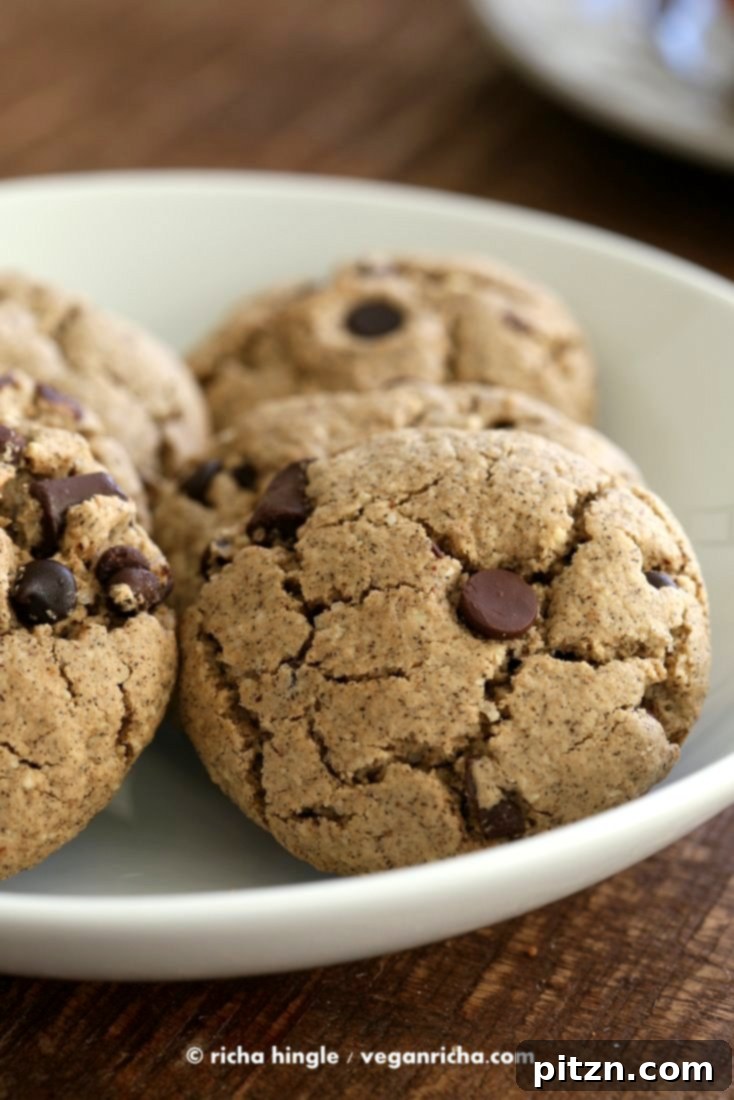 Irresistible Gluten-Free Vegan Chocolate Chip Cookies 4 Stack of Gluten-Free Vegan Chocolate Chip Cookies