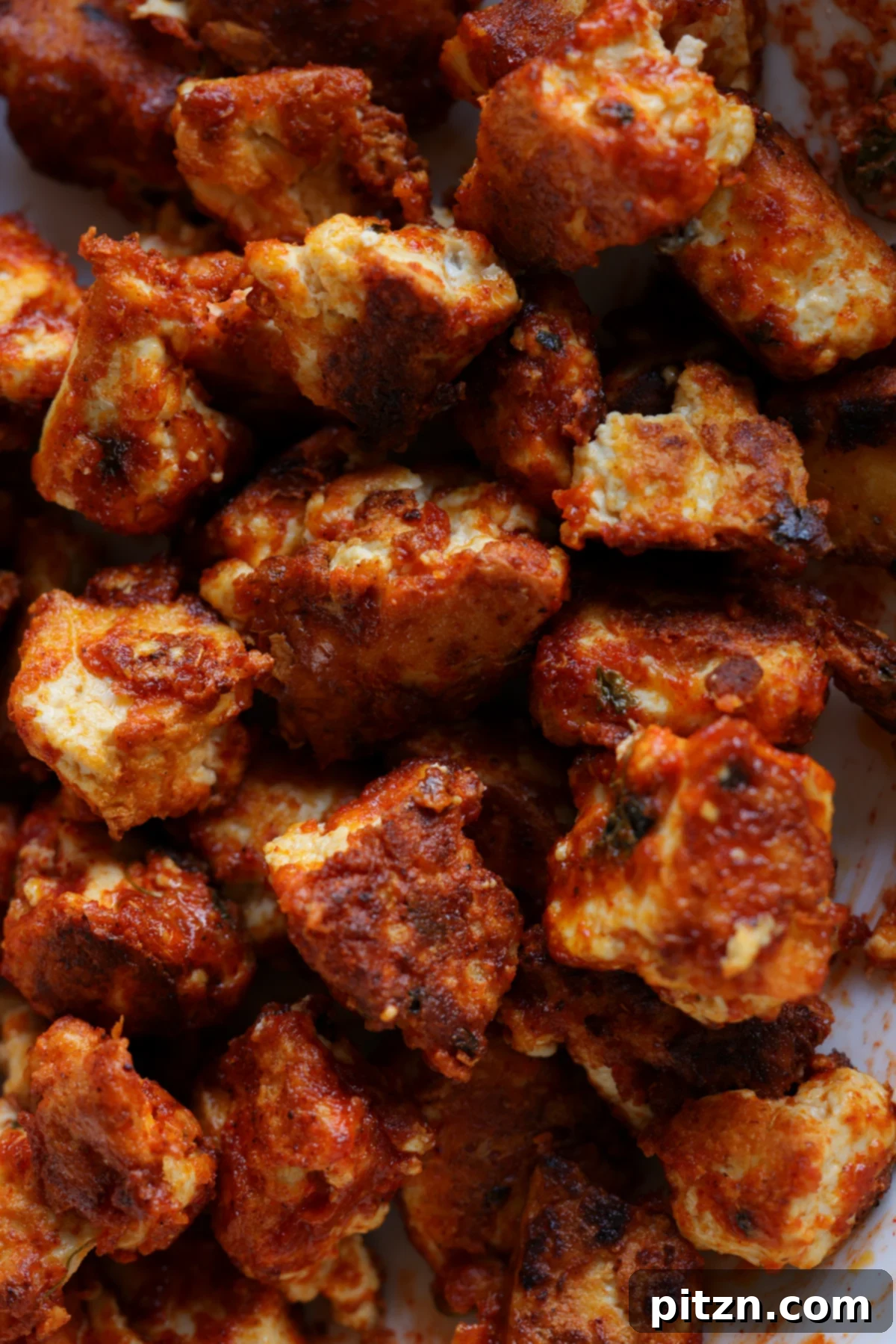 seasoned tofu after cooking