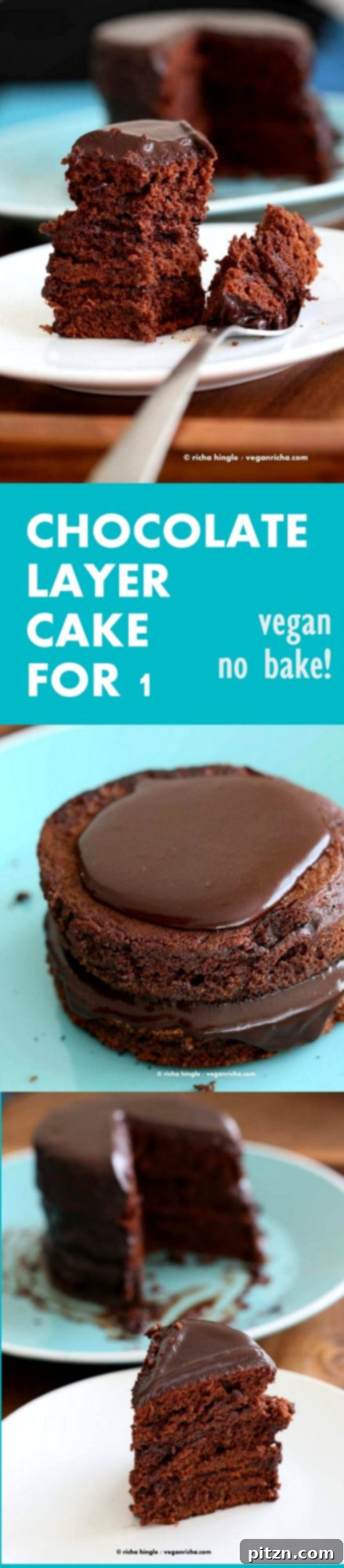 Stovetop Vegan Chocolate Layer Cake with Ganache - Perfect for No-Bake Desserts
