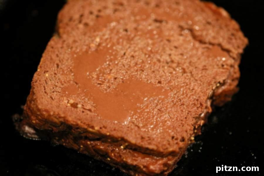 Decadent Salted Caramel Brownie French Toast with Almond Butter 7 PB Date Caramel Brownie French Toast | Vegan Richa