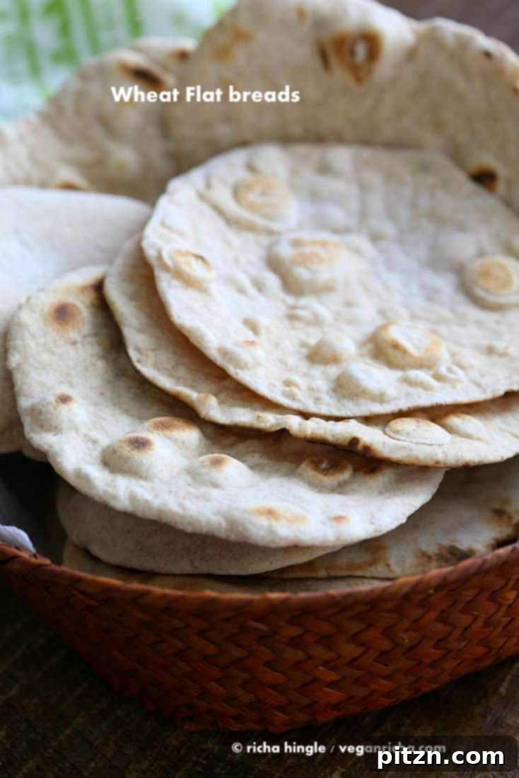 Homemade Vegan Yeast-Free Flatbread and Pita 2 Vegan Yeast free Flatbread | Vegan Richa
