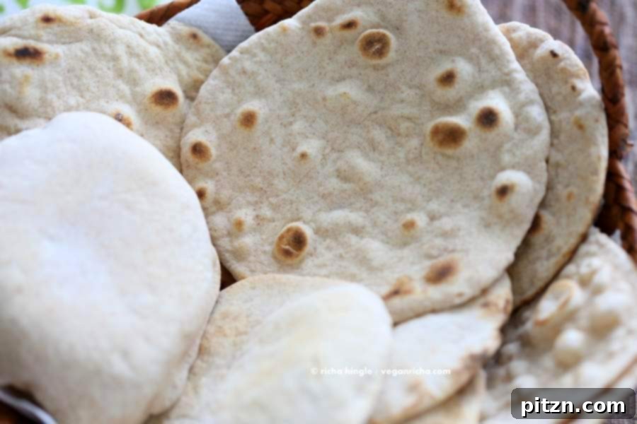 Homemade Vegan Yeast-Free Flatbread and Pita 3 Vegan Yeast free Flatbread | Vegan Richa