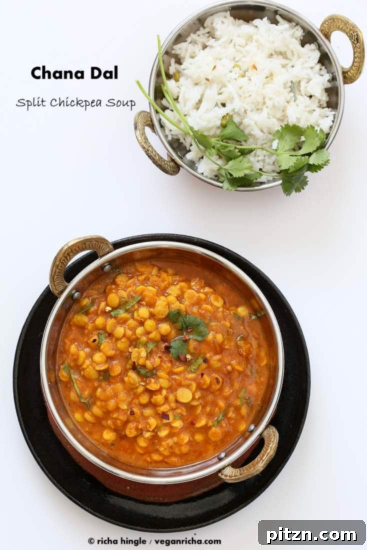 Easy Chana Dal Soup Recipe 2 Easy Chana Dal - Split Chickpea soup| Vegan Richa