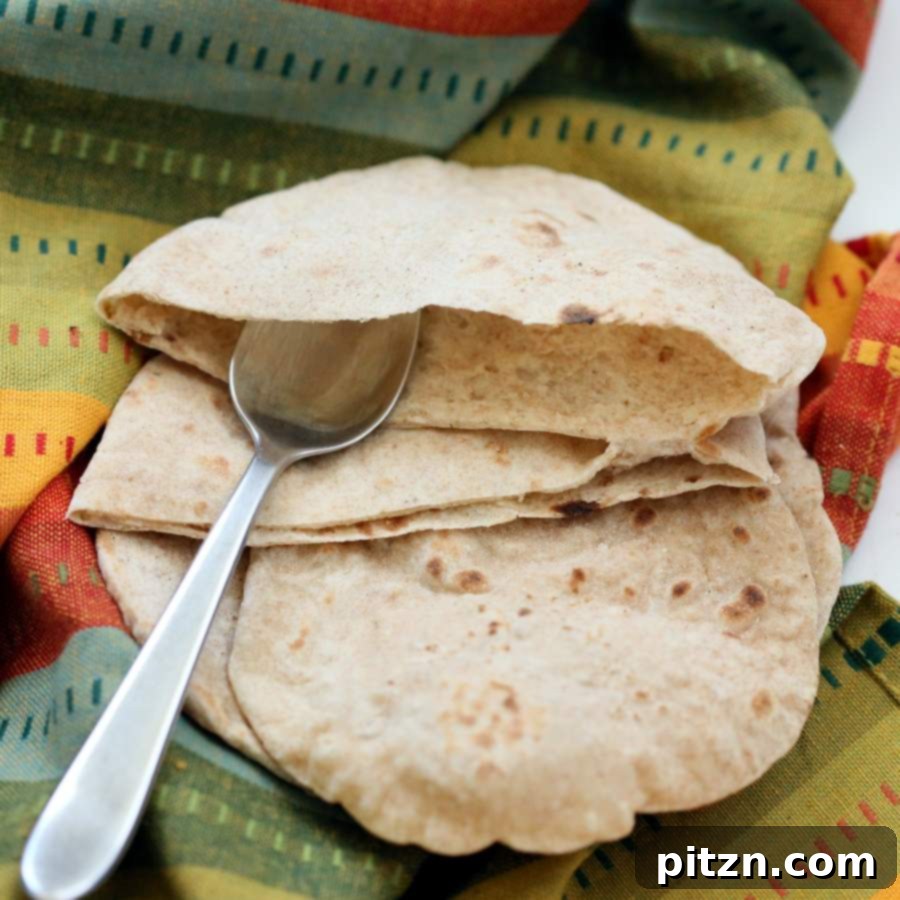 Easy Fluffy Vegan Pita Bread 6 Stack of Soft Vegan Yeasted Pita Breads