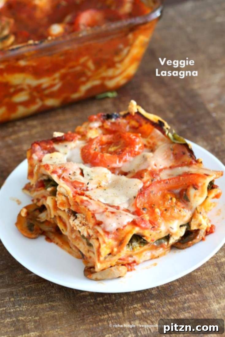 Cozy Vegan Veggie Lasagna for Two 2 Delicious Vegan Veggie Lasagna. Easy Lasagna for 2 with herbed mushrooms, greens, tofu thyme ricotta, and chao cheese slices. A perfect vegan recipe.