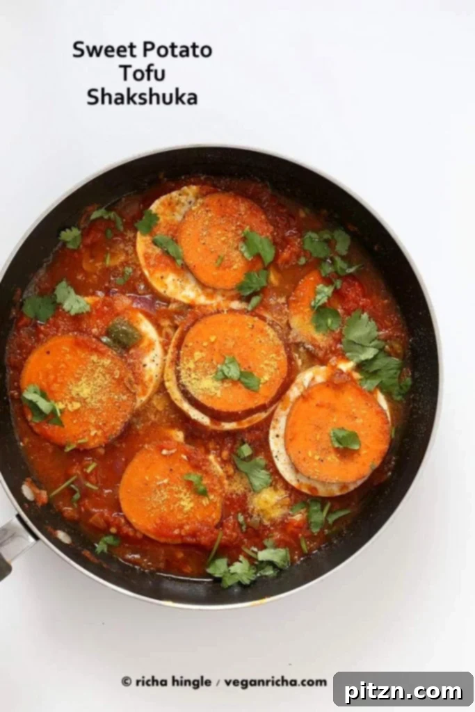 Plant-Powered Treats to Spoil Mom 8 Vegan Shakshuka with Sweet Potato | Vegan Richa