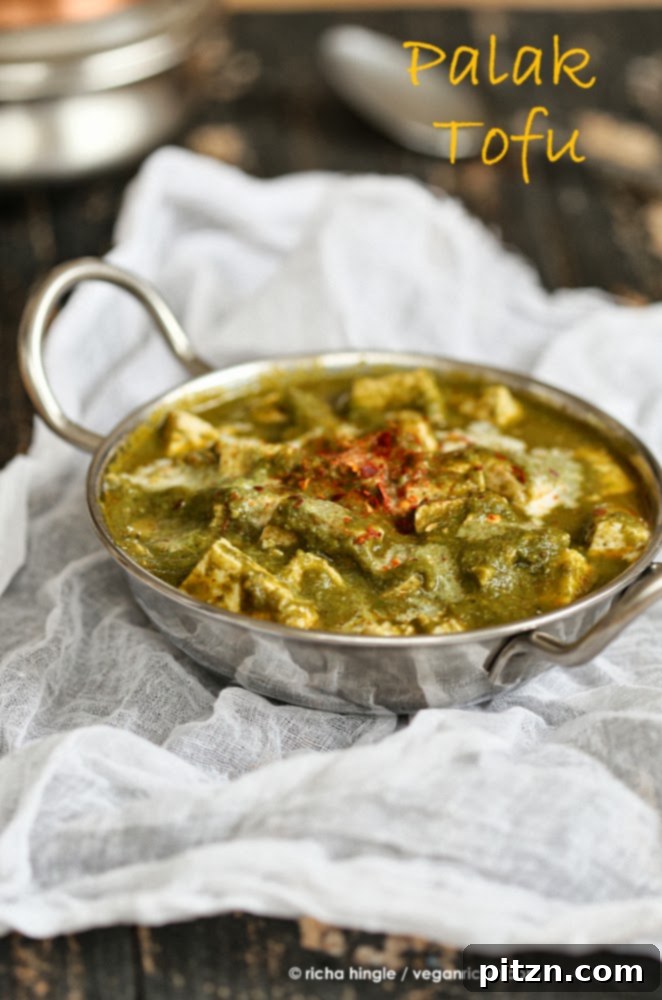 Plant-Powered Treats to Spoil Mom 14 Vegan Palak Tofu Paneer - Tofu in Spinach curry