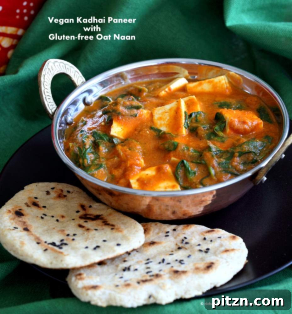 Your Guide to Indian Cooking Updates and Errata 4 Vegan Paneer Kadhai with Gluten-free Oat Naan from Vegan Richa's Indian Kitchen