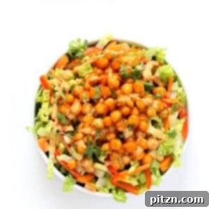 Firecracker Chickpea Crunch with Peanut Drizzle 6 Firecracker Chickpea Salad