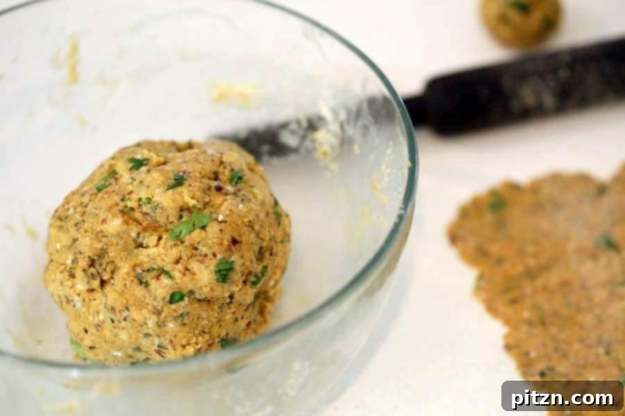 Preparing Methi Thepla Dough - Vegan Richa High Protein Flatbread