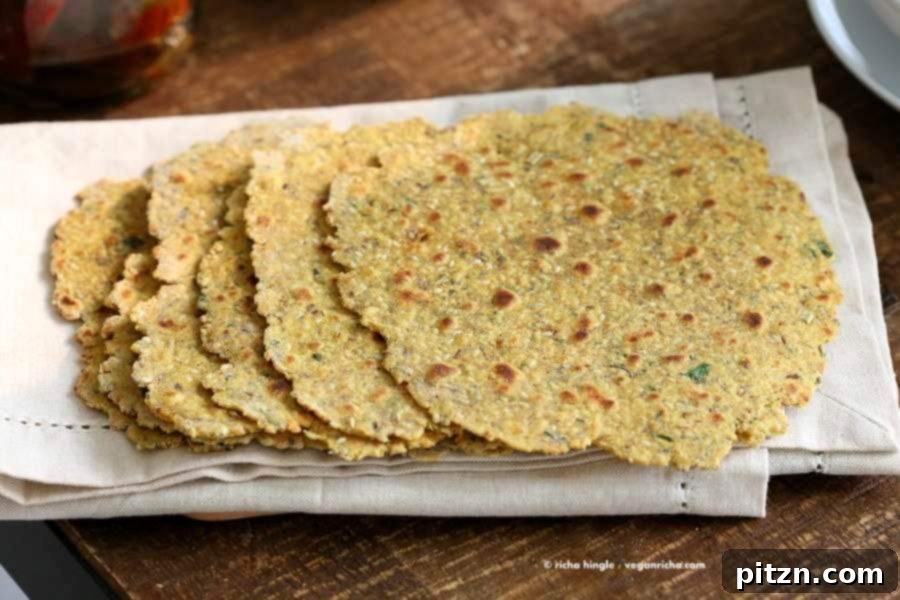 Freshly Cooked Methi Thepla - High Protein Savory Herbed Flatbread