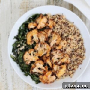 Almond Sriracha Quinoa Cauliflower Bowl: Vegan & Gluten-Free Goodness 2 Quinoa Cauliflower Bowl with Almond Sriracha Sauce