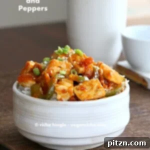 A vibrant square image of the Spicy Vegan Orange Tofu dish.