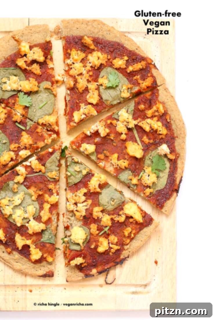 Easy Gluten Free Yeast Free Vegan Pizza Base 2 Delicious and easy Gluten-free, Yeast-free, Vegan Pizza Crust made with chickpea flour. A healthy, gum-free, soy-free, and nut-free option for homemade pizza.