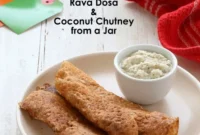 Vegan Rava Dosa Crepe & Coconut Chutney Jar Mix