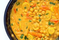 One-Pot Turmeric Peanut Butter Chickpea Curry