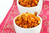 Indulgent Vegan Carrot Halwa