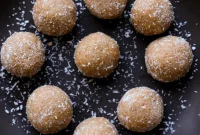 Toasted Cardamom Coconut Ladoo