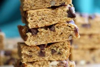Guilt-Free Vegan Pumpkin Blondies